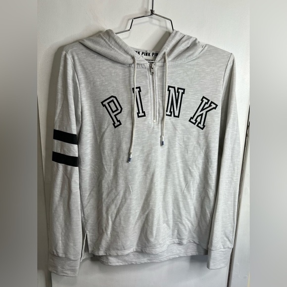 VS Pink Pullover Hoodie 3/4 Zip - Picture 1 of 3